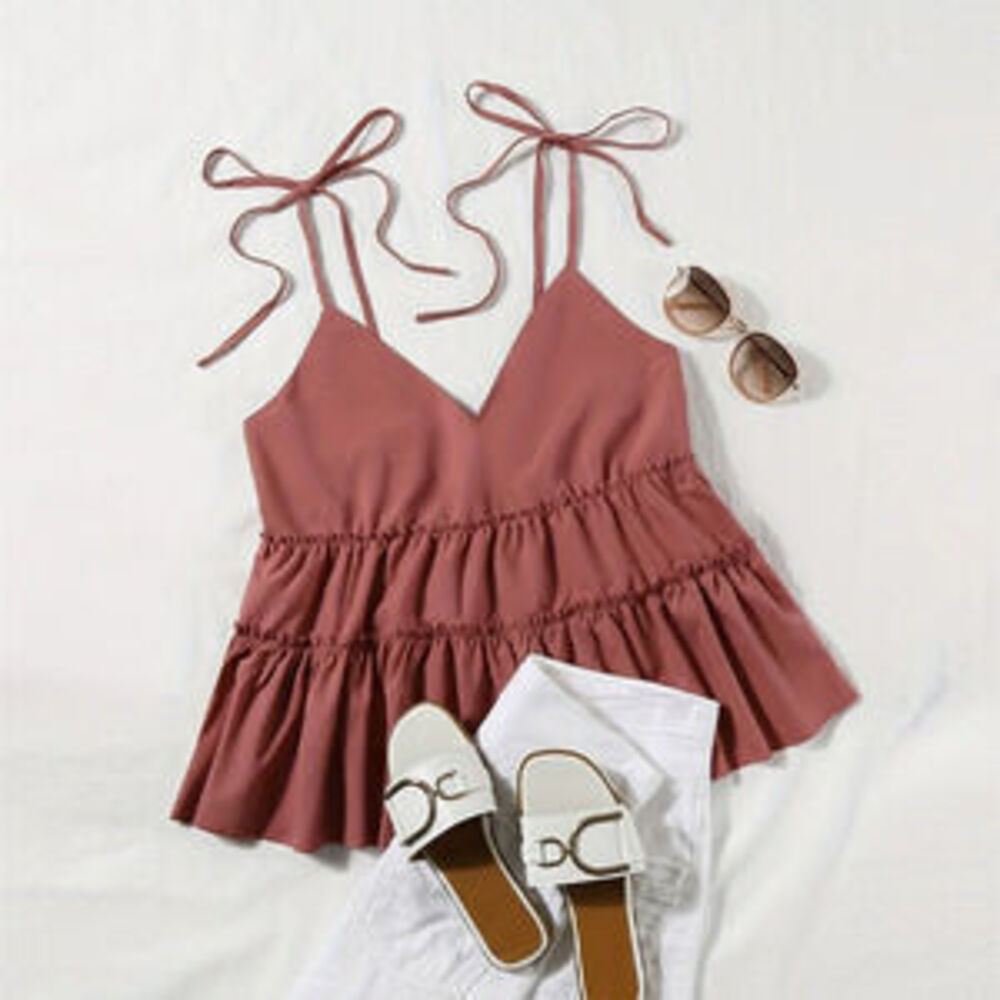 Summer Casual Outer Spaghetti Strap Cami